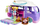 Сет играчки Polly Pocket Glamping Camper Van, кукла 7.5 cm, аксесоари за кампување, повеќебојна