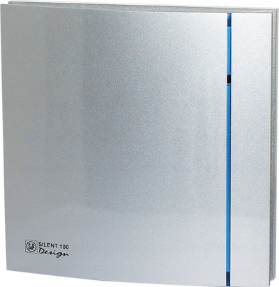 Ventilator banjoje S&amp;P Silent 100 CHZ Design, me higrostat, timer, argjendtë