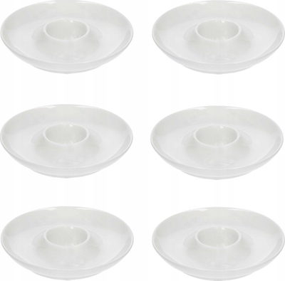 Pjatë për vezë La Porcellana Bianca Uova, 12cm, porcelan, e bardhë
