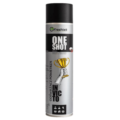 Неутрализатор на воздух Freshtek One Shot Invicto, 600ml, спреј, црн