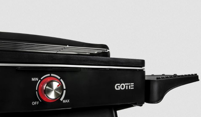 Grill elektrik për kopsht Gotie GGE-2200, 2200W, pllakë që s'ngjit, i zi