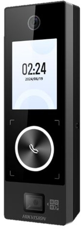 Terminal hyrës IP Hikvision DS-K1T323MBWX-QRE1, njohje fytyre, ekran 2.4", lexues karte M1 dhe QR
