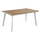 Tavolinë alumini me polywood 160×92×72 cm (HM5132.11), bardhë