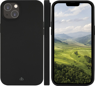 Kapak telefoni Dbramante1928 Greenland për iPhone 14, plastike e ricikluar, i zi