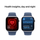 Apple Watch Series 10 GPS, 46mm, Silver Aluminum Case with Denim Sport Band, S/M