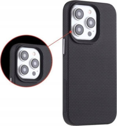 Futrollë telefoni MX Prestige për iPhone 15 Pro 6.1", antirrëshitëse, e zezë