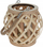 Kandil dekorativ Home Styling Collection Bamboo, bambus, 14.5x14 cm, ngjyrë natyrale
