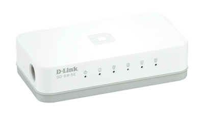 Switch D-Link, GO‑SW‑5E, i bardhë