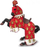 Figurë lodër PAPO Fantasy World Red Prince Philip's Horse, PVC, për fëmijë 3+, e kuqe kafe