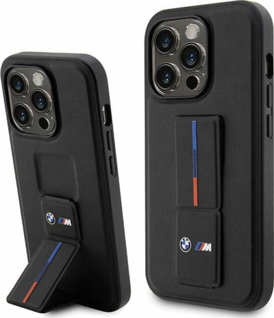 Husë BMW BMHCP14X22GSLK për iPhone 14 Pro Max, hardcase me rrip Grip, e zezë