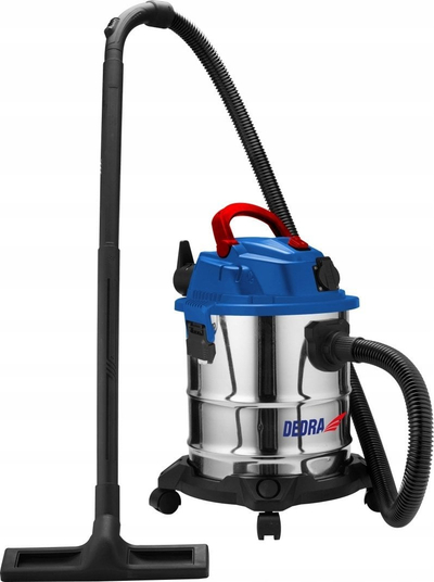 Fshesë industriale Dedra DED6597, 1600W, depozitë inoksi, e zezë