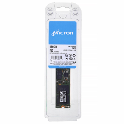 Disk SSD Micron 7450 PRO, 480GB, M.2 NVMe, e zezë