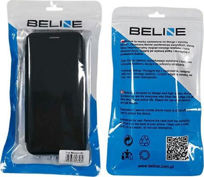 Këllëf telefoni Beline Book Magnetic për Xiaomi Redmi 9C, tip portofoli, me kapëse magnetike, i zi