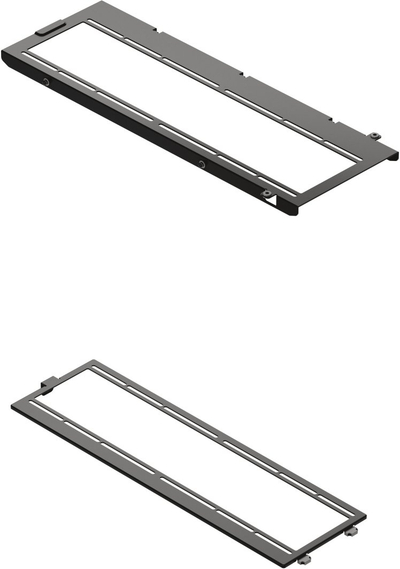 Mbajtëse ventilatorësh Havn HS 420, për radiator 360 mm, 2 copë, e zezë