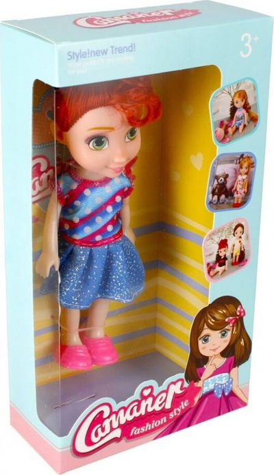 Kukull Mega Creative DOLL, 15cm, plastikë dhe tekstil, shumëngjyrëshe