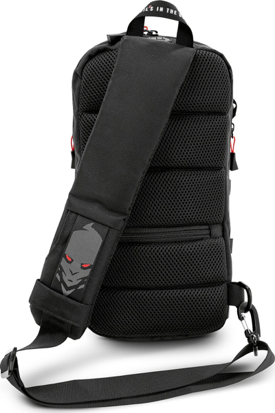 Çantë shpine anësore Diablo Chairs Shoulder Bag Sling Bag, port USB, që s’e kap uji, e zezë