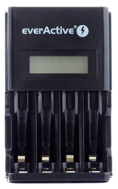 Karikues baterish EverActive NC-450 NC450B, Ni-MH AA AAA, ekran LCD, i zi