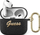 Mbrojtëse Guess Saffiano Script Metal Collection GUA3SASMK për AirPods 3, e zezë