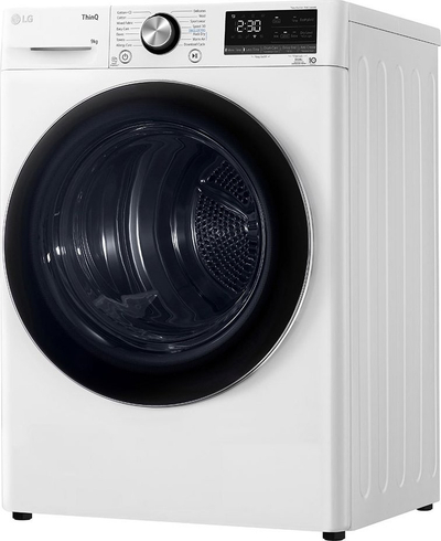 Tharëse rrobash LG Eco Hybrid Dual Inverter RH90V9AV2N, 9kg, pompë nxehtësie, e bardhë