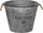 Сад за цвеќе Atmosphera Vintage Zinc, 48 cm, сив