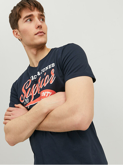 Maicë Jack&Jones JJELOGO Standard Fit 12233594 Navy Blazer