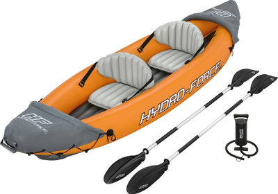 Kajak i fryrë Bestway Hydro-Force Rapid X2, 2 persona, set me veshkla dhe pompë, portokalli gri