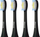 4Swiss Deep Clean Black Tip Заменски Глави, 4 Пакет