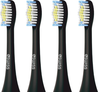 4Swiss Deep Clean Black Tip Заменски Глави, 4 Пакет