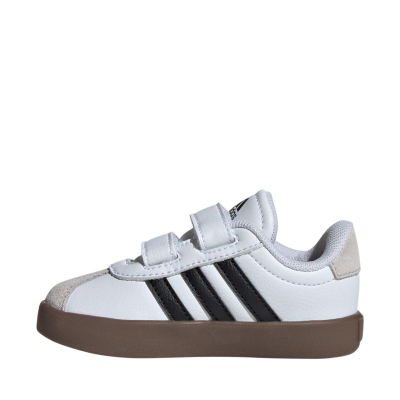 Trampa kalamajsh Adidas VL Court 3.0, me shqerë ngjitës, taban gome, të bardha