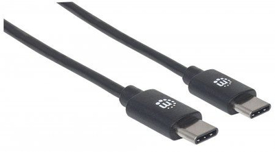 Кабел USB Manhattan, USB-C во USB-C, 0.5 m, црн