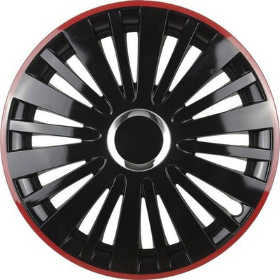 Kapak rrote Falcon 14", plastikë ABS, i zi me skaj të kuq
