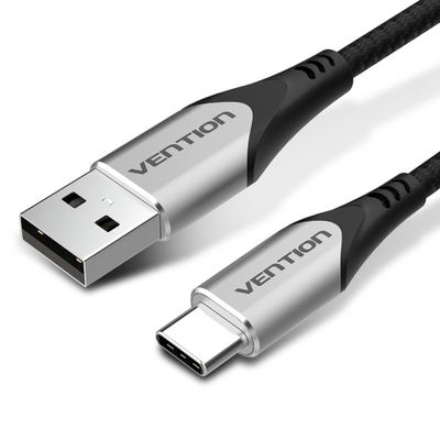 Kabllo USB C Vention, USB 2.0, 3A, 2m, gri