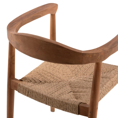 Karrige druri teak & litar synthetic 59,5×56×76,5 cm (HM9389.01)