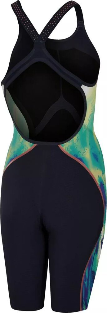 Kostum gare noti Speedo Fastskin LZR Pure Intent Openback Kneeskin, për goca, navy me shumëngjyra