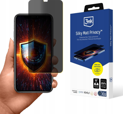 Folie mbrojtëse 3mk Silky Matt Privacy për Apple iPhone Xs Max, efekt privatësie, sipërfaqe mat