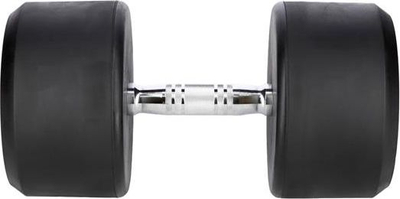 Hantel HMS HG PRO 42.5, 42.5kg, i veshur me gomë, i zi