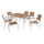 Set ngrënieje 7-pjesësh (HM5240.01), bardhë