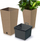 Vazo për zbukurim Flowerpot FURU SQUARE ECO WOOD, 30cm, ngjyrë dru natyrale