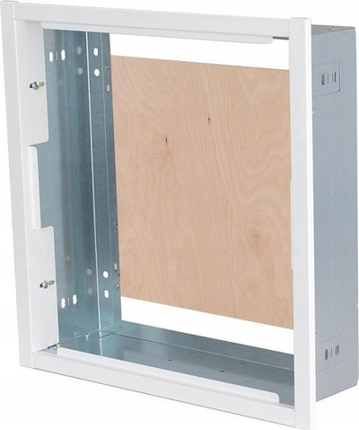 Kuti murale NETRACK OMP-4, metal, 400x400x120mm, e bardhë