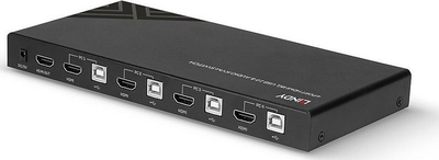 Switch KVM Lindy 32810, 2 porta, HDMI 4K, metalik
