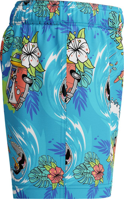 Shorce noti për çuna Learn to Swim 11", me bel me lastik, blu