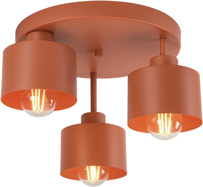 Lampë tavani RAMOS, 3xE27, 3x18W, ngjyrë tullë