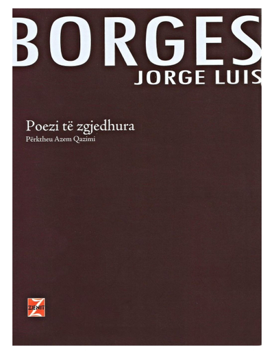 Poezi Te Zgjedhura Jorge Luis Borges - Jorge Luis Borges