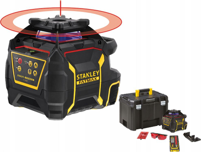 Nivel lazer rrotullues Stanley FatMax RL 600, rreze 60 m, vetënivelues, i zi
