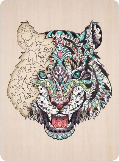 Puzzle druri Grafix Tiger, 2D, 135 copa, shumëngjyrësh
