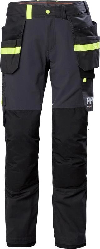 Pantallona pune Helly Hansen Oxford 4X Cons, me shtrirje 4D, me xhepa pune, të zinj