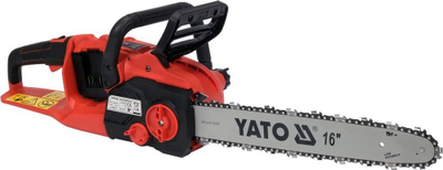 Sharrë zinxhiri pa kabllo Yato Brushless, 16", 36V, e kuqe