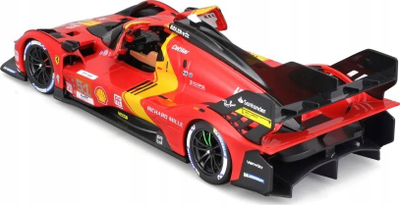 Model makine Ferrari 499P LMH 24 orë Le Mans Bburago, set me 43 pjesë, shkalla 1:24