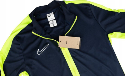 Xhaketë sportive Nike Academy 23 Track Jacket M DR1681-452, Dri-FIT, zinxhir i plotë, blu navy me neona