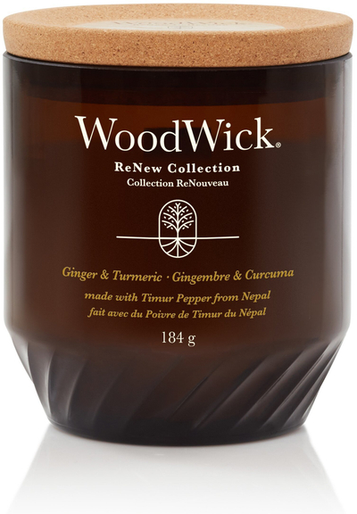 Миризлива свеќа Debenhams Ginger &amp; Tumeric Renew, голема, сојин и кокосов восок